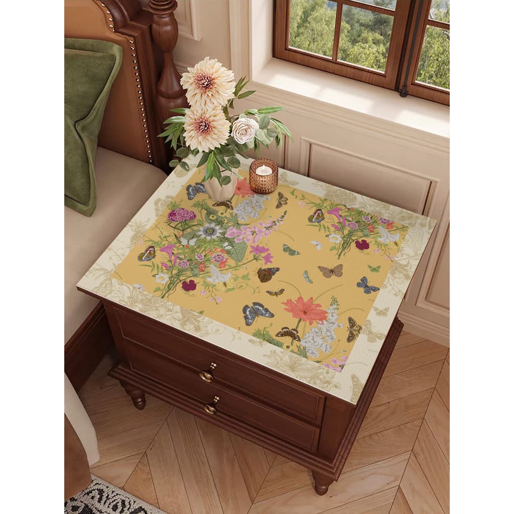 Francês Pastoral quarto mesa de cabeceira Anti-poeira capa de alto valor estilo menina geladeira máquina de lavar roupa