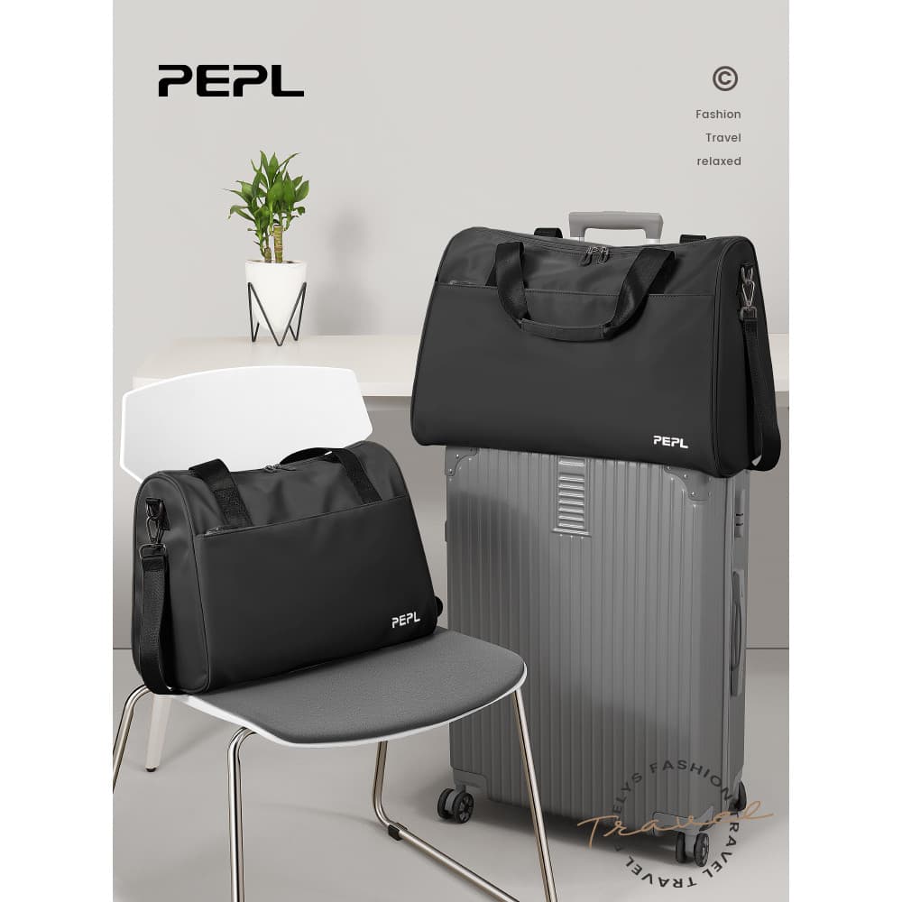 Saco de viagem portátil senhoras grande capacidade saco de armazenamento de viagem de negócios leve viagem pode cobrir c