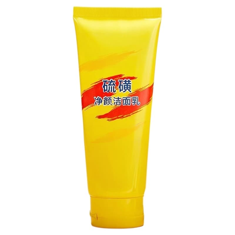 Enxofre limpador facial remoção facial cravos controle de óleo limpeza profunda limpador facial cúpulas de limpeza