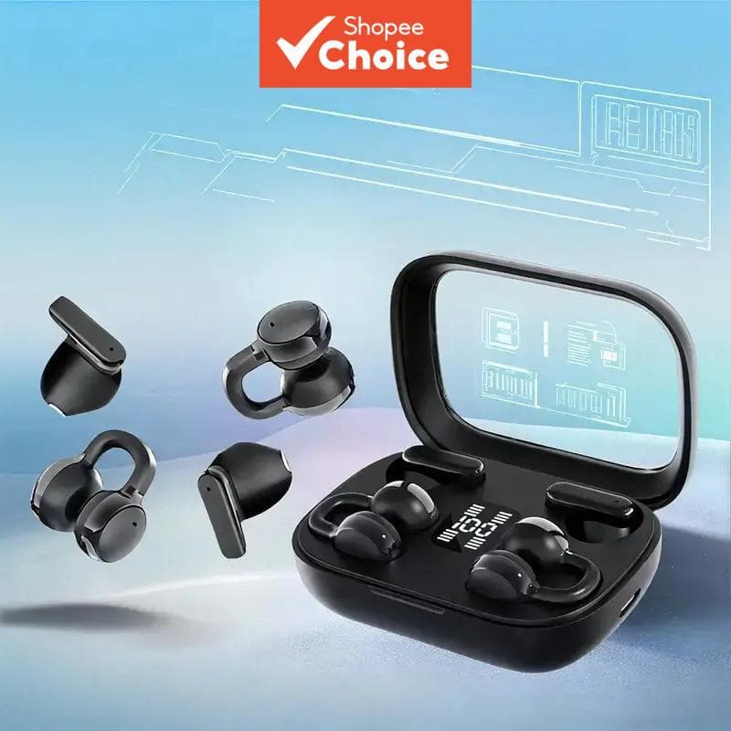 Fones de ouvido sem fio Bluetooth 5.4, som estéreo HiFi, fones de ouvido intra-auriculares com cancelamento de ruído e