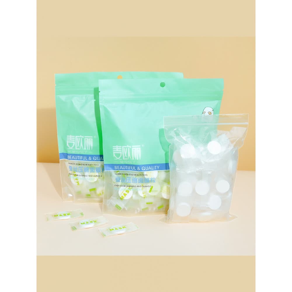 < Máscara de papel/compressão A1P901-fácil de começar descartável salão de beleza máscara seca fivela fina Tencel água p