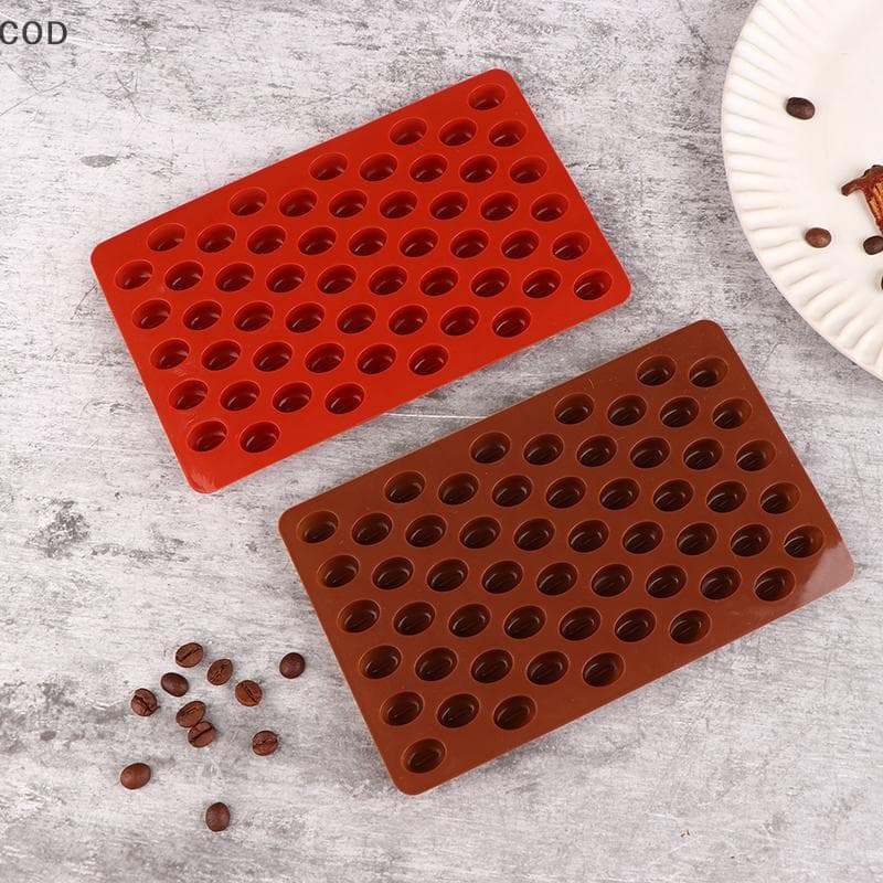 [YMC] 1Pc 55 Cavidades Molde De Vela De Silicone De Feijão De Café DIY Sabão Resina Fazendo Chocolate Gelo Geléia Ferram