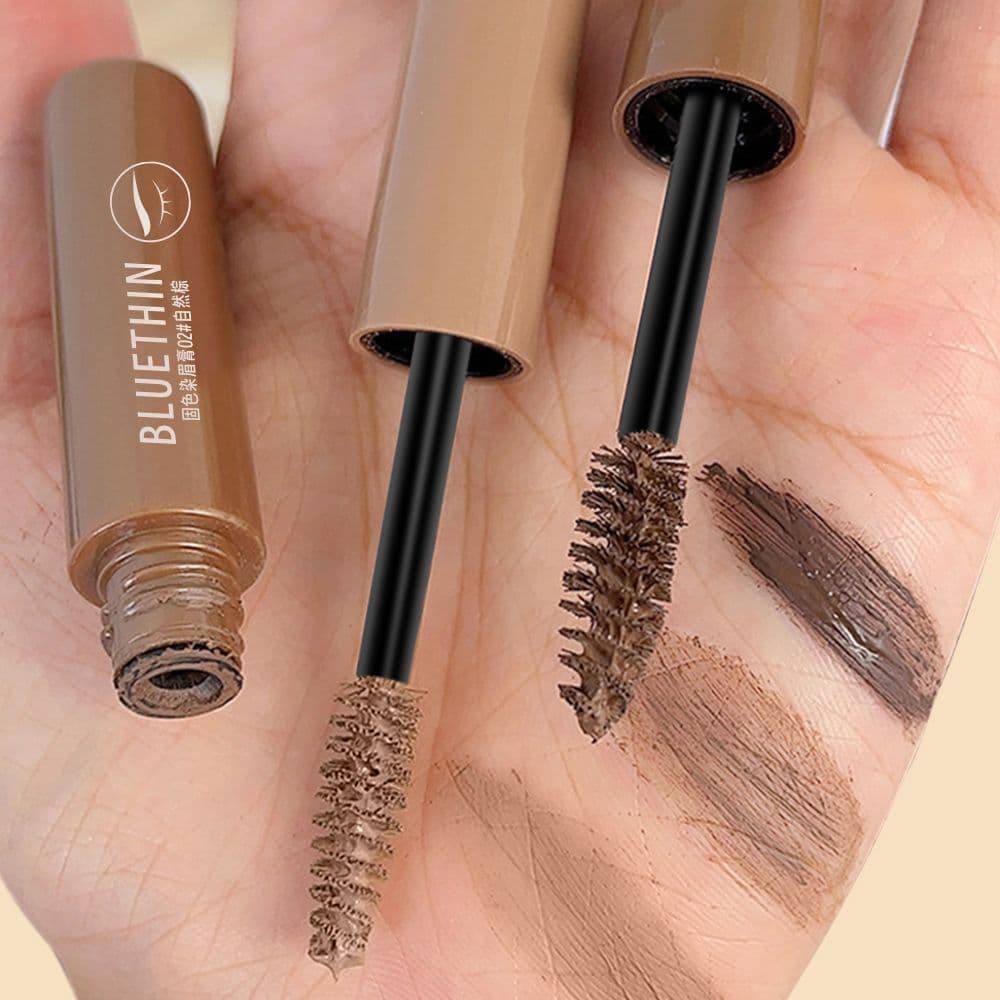 Tinta para sobrancelhas de cor clara, natural e tridimensional, de longa duração, à prova d'água, resistente ao desbotam