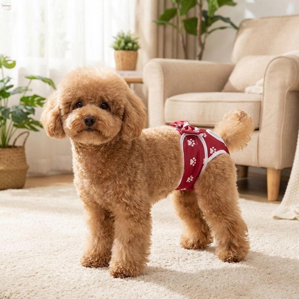 Fralda Para Cães MXBEAUTY , Calcinha Sanitária Ajustável Respirável , Calças Fisiológicas Laváveis E Aconchegantes Anima