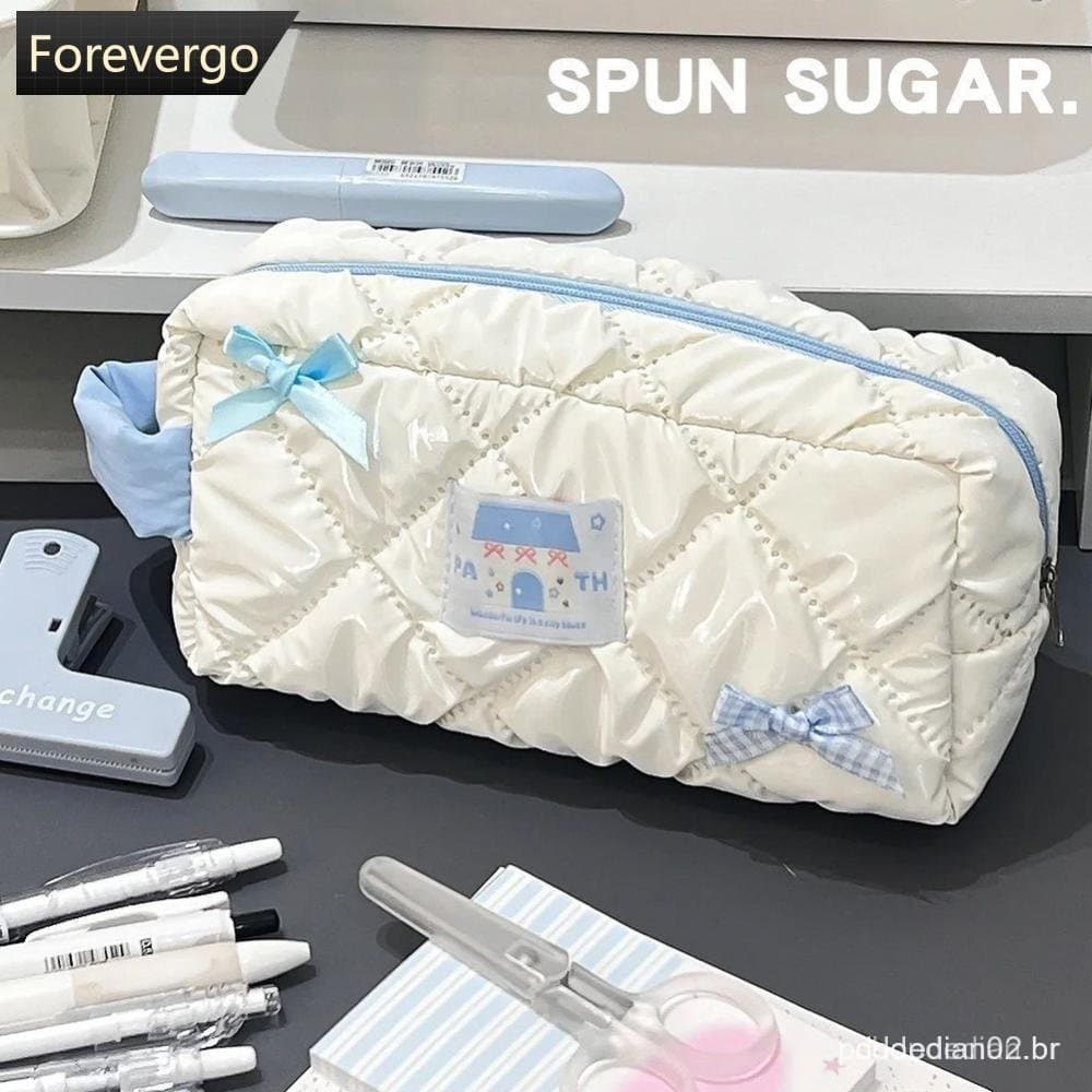 FOREVERGO Estojo Simples Com Cabide Organizador De Papelaria De Mesa De Grande Capacidade Para Estudantes E Meninas Escr