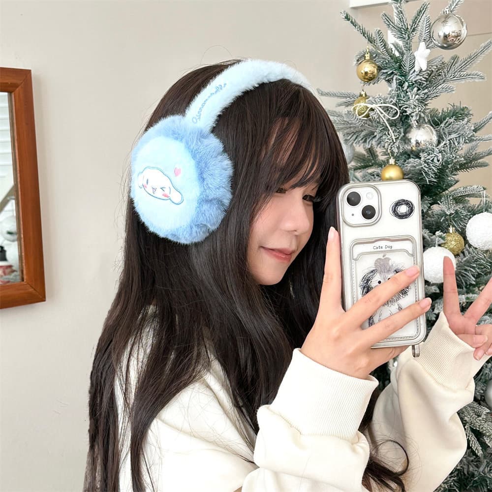 Yiwu pequeno presente genuíno autorizado moda protetores de orelha de pelúcia bonito All-Match inverno quente sacos de o