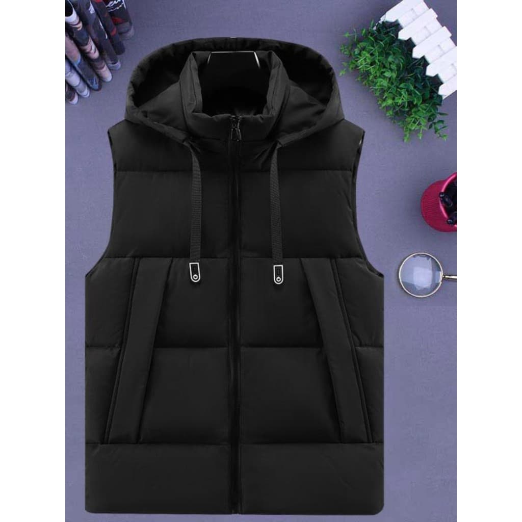 Tamanho grande para baixo colete de algodão masculino 2024 novo estilo outono inverno jaqueta térmica colete exterior We