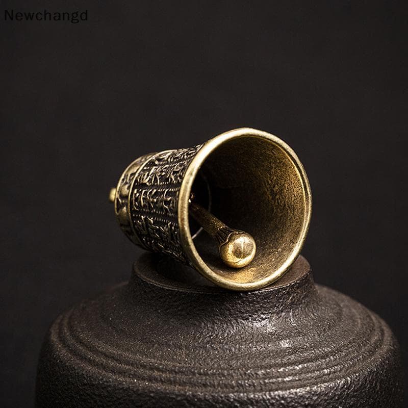 [Newchangd] MINI Bell Escultura De Cobre De Latão Da China Ore Guanyin Pingente BR