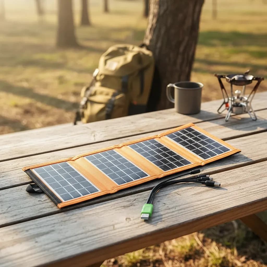 Placa Solar Portátil E Conversor Energia 6w Com Cabo Usb LKY-0070