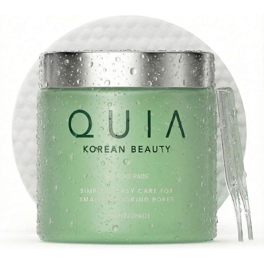 Pads de Tônico QUIA para Pele Sensível – Pads Esfoliantes e Hidratantes de Dupla Face – Poros Visivelmente Mais Suaves,
