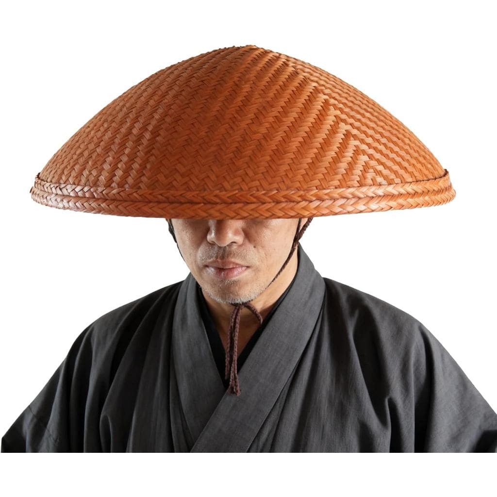 Chapéu Ohenro Tradicional Japonês Feito à Mão para a Peregrinação em Shikoku, Chapéu Guarda-Chuva de Bambu 88 (Marrom)