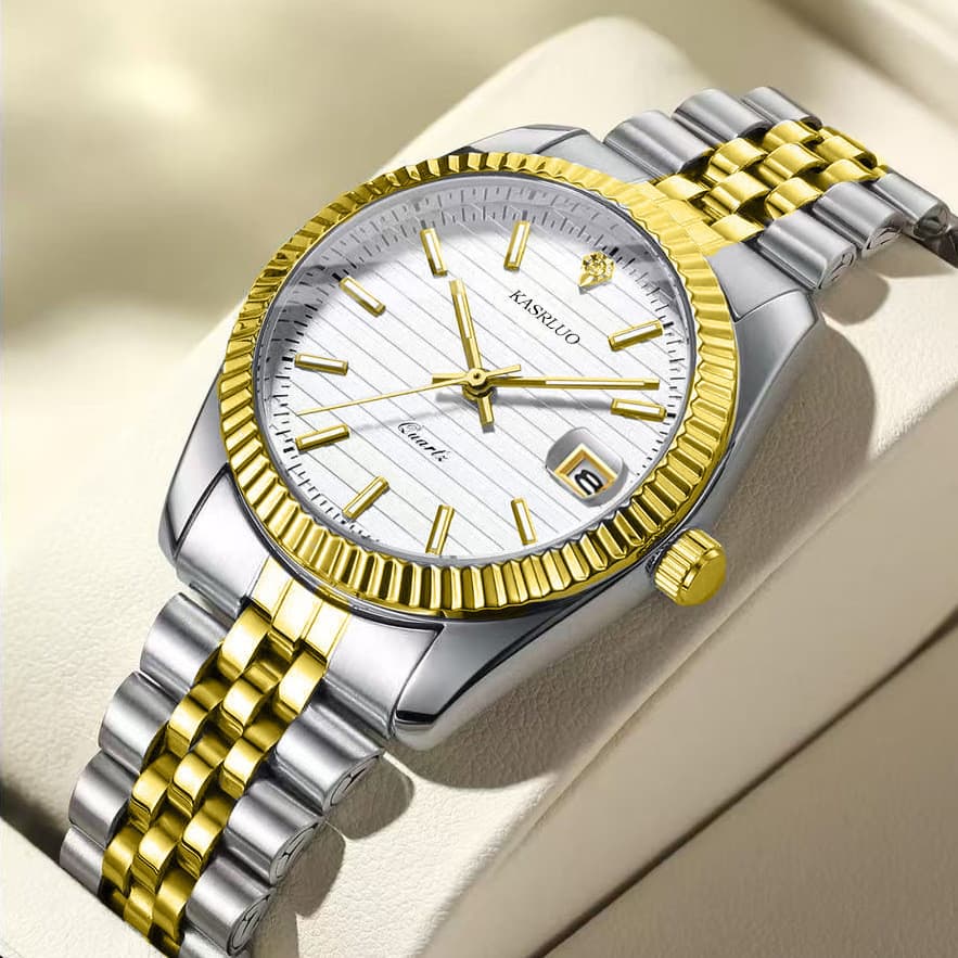 Casaro relógio masculino moda negócios relógio de quartzo relógio masculino calendário fonte luminosa fabricante ao vivo