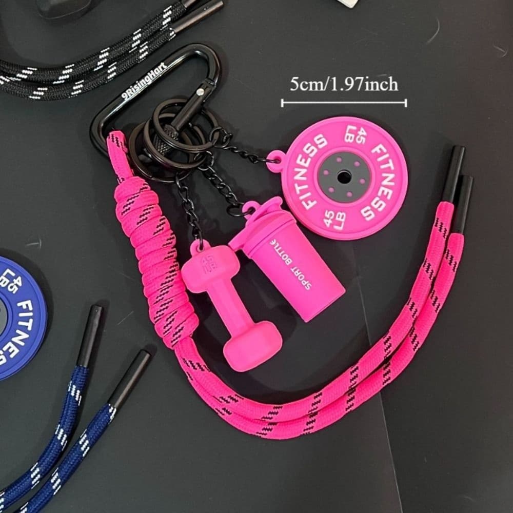 Chaveiro De Placas De Barra JUNYUE , Com Fivela Em Forma De D Kettlebells Simulação Halteres , Mini
