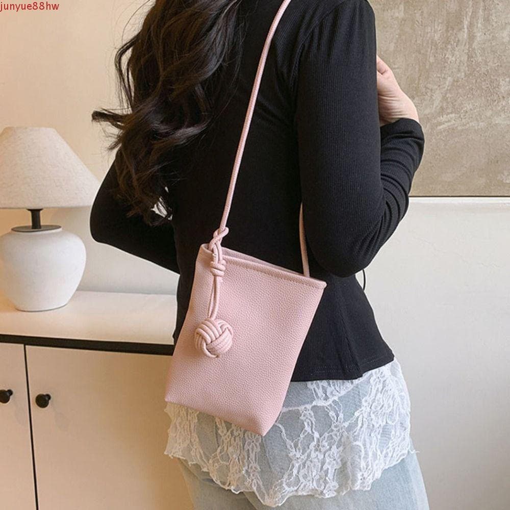 JUNYUE Bolsa De Ombro Tendência De Couro , Bolsas Pequenas , Crossbody Para Celular Em Cores Doces , Simples