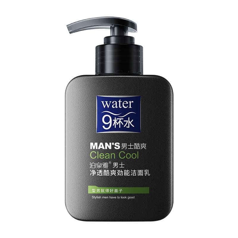 【Hidratante E Refrescante】 Gel De Limpeza Masculino/Oil-Free Hydrated Skin/Controle De Oleosidade/Limpeza Profunda