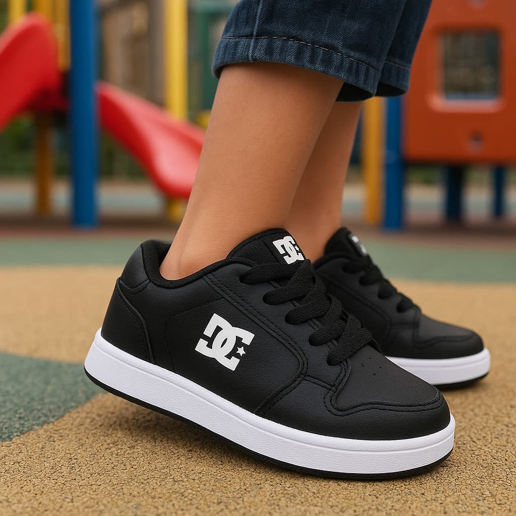 Tênis Infantil DC Manteca Shoes Estiloso Novo Lançamento 26 ao 33 Menino Masculino-Escolar Passeio
