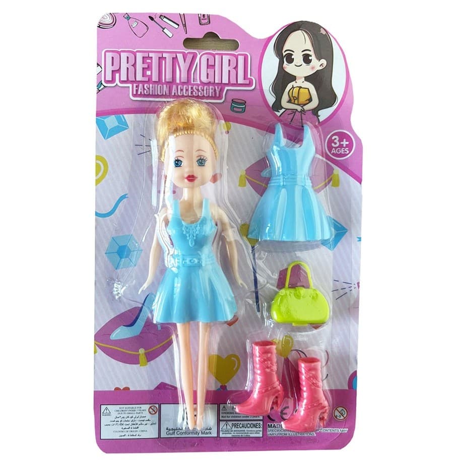Boneca Fashion Accessory Kids - Envio SORTIDO - com 2 Looks