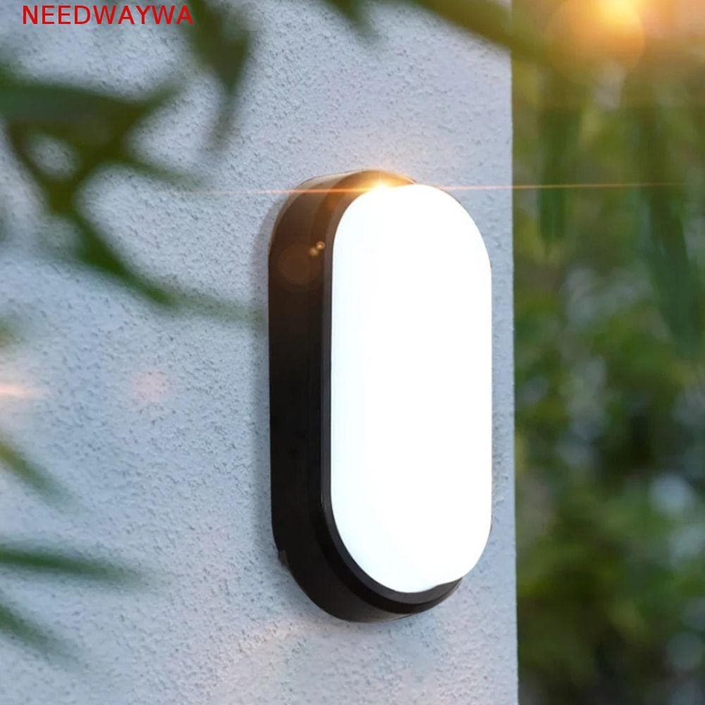 Lâmpada De Parede LED NEEDWAYWA , Luz De Teto À Prova De Umidade Montada Em Superfície , Oval Simples D'água Para Quinta