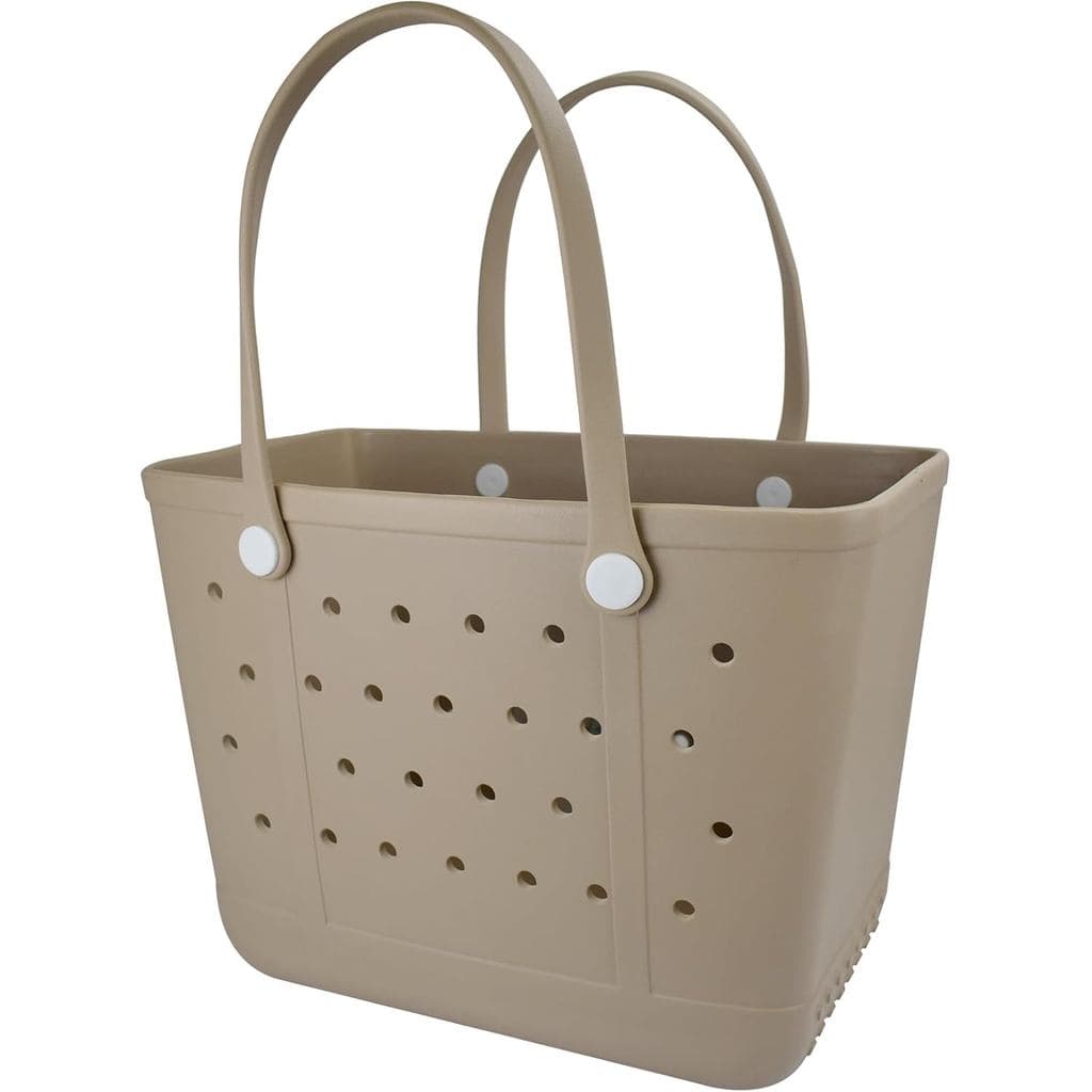 Bolsa de Praia Extra Grande de Borracha, Impermeável, Adequada para Mulheres, Bolsa Crocodilo, Bolsa de Mão para Praia,