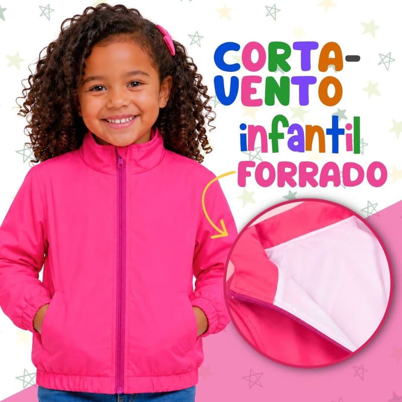 Corta-Vento Personalizado Meninas com Personagens