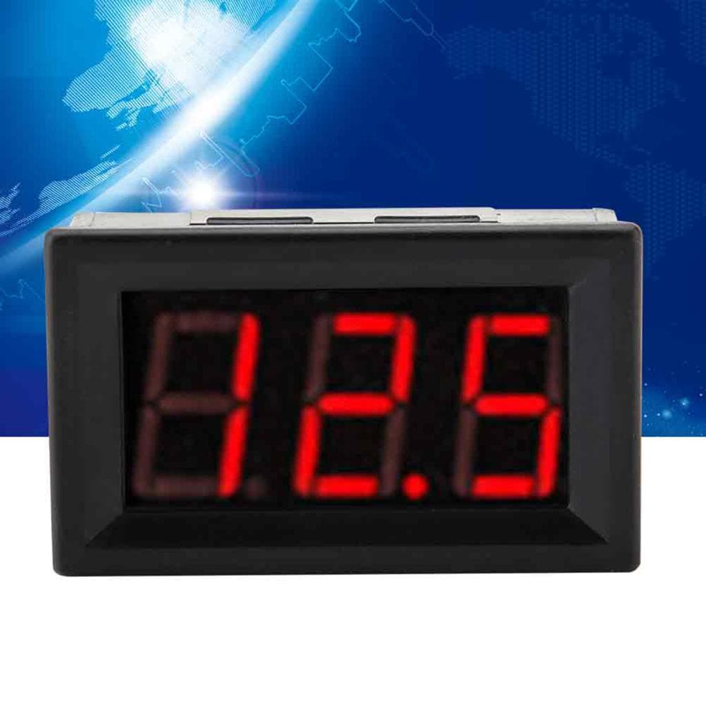 Voltímetro LED preciso Aumotop com medição usinada de precisão para painel DC0-100V Tensão de monitoramento adequada em