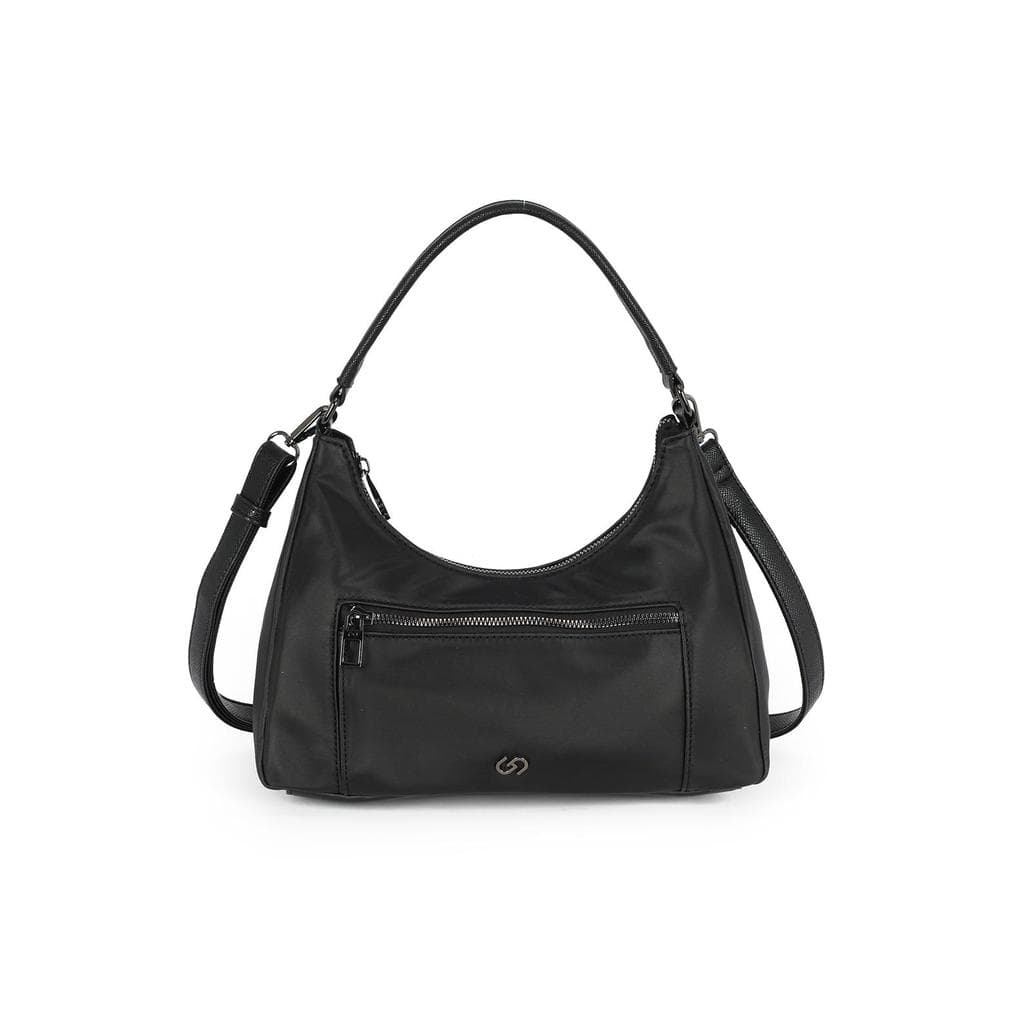 Bolsa Canoa Média de Ombro Casual Transversal Gash - Preto