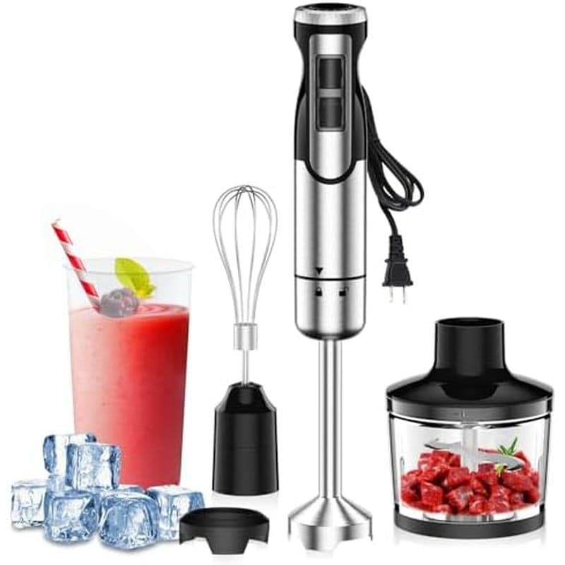 Colarlémo 1800W Liquidificador De Imersão Portátil 4 Em 1 Bastão Para Smoothie De Esmagamento De Gelo , Comida Bebê , So