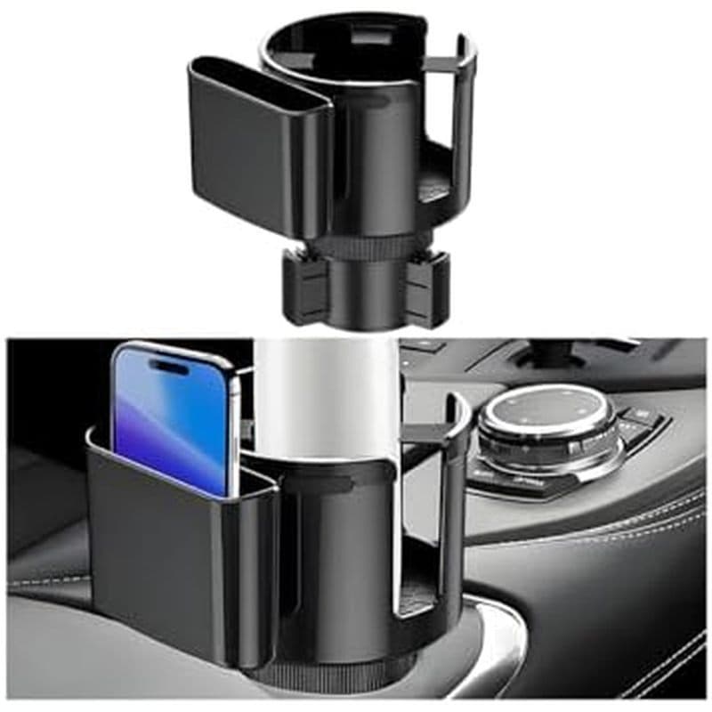 Expansor De Suporte De Copo Para Carro , Adaptador Extensor De Porta-Copos Veículo 2 Em 1 Com Base Expansível & amp ; Te