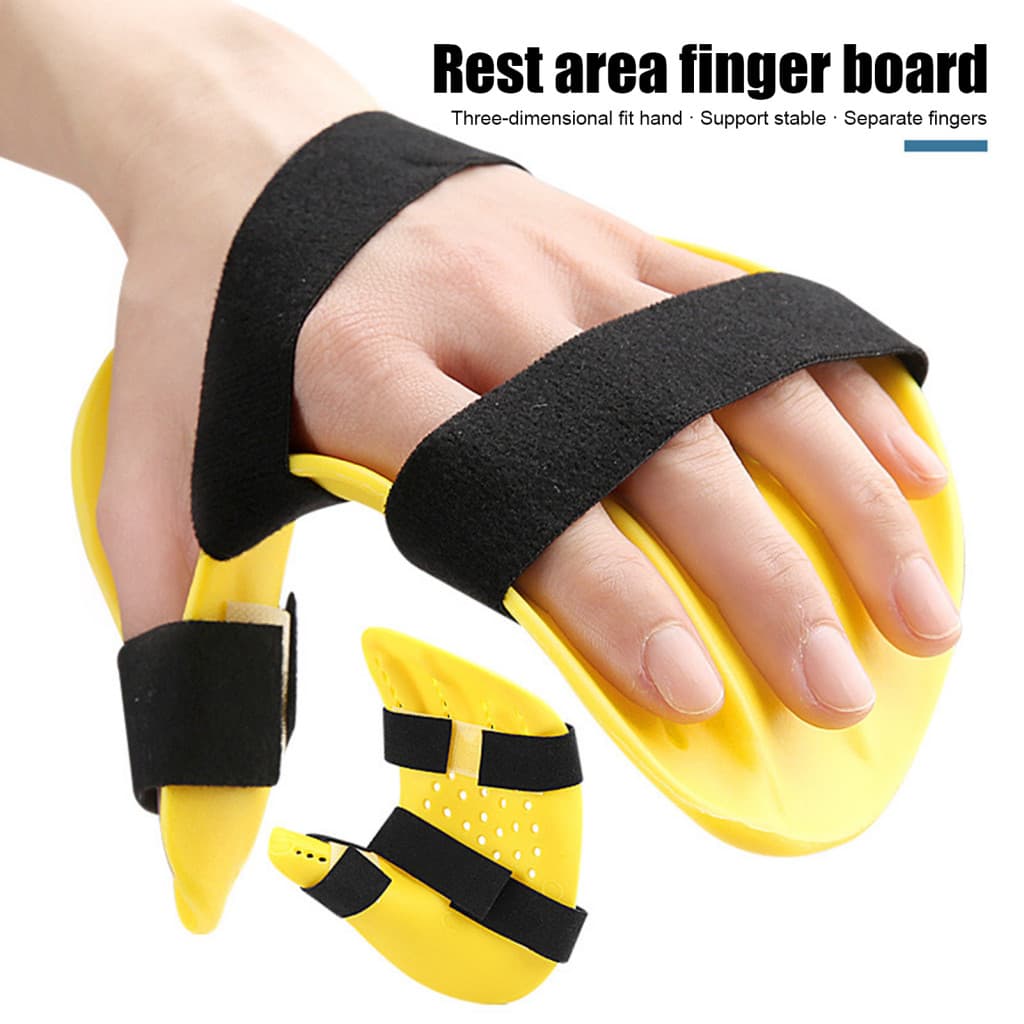 Adults Finger Splint Adjustable Breathable with Strap for Stroke Recovery Hand Training and Support – Left/right Ortho
