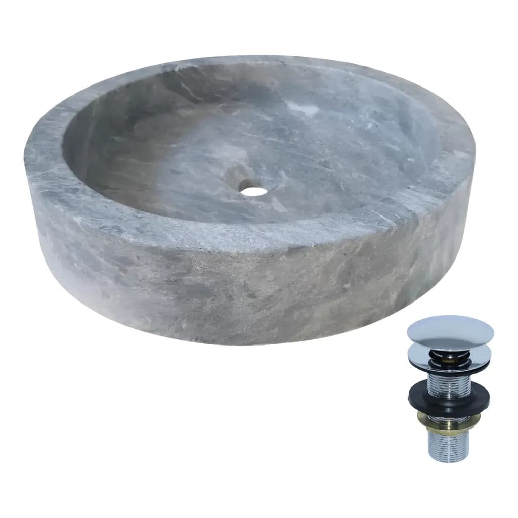 Cuba Redonda Esculpida Firepit Pedra Sabão  Com Válvula