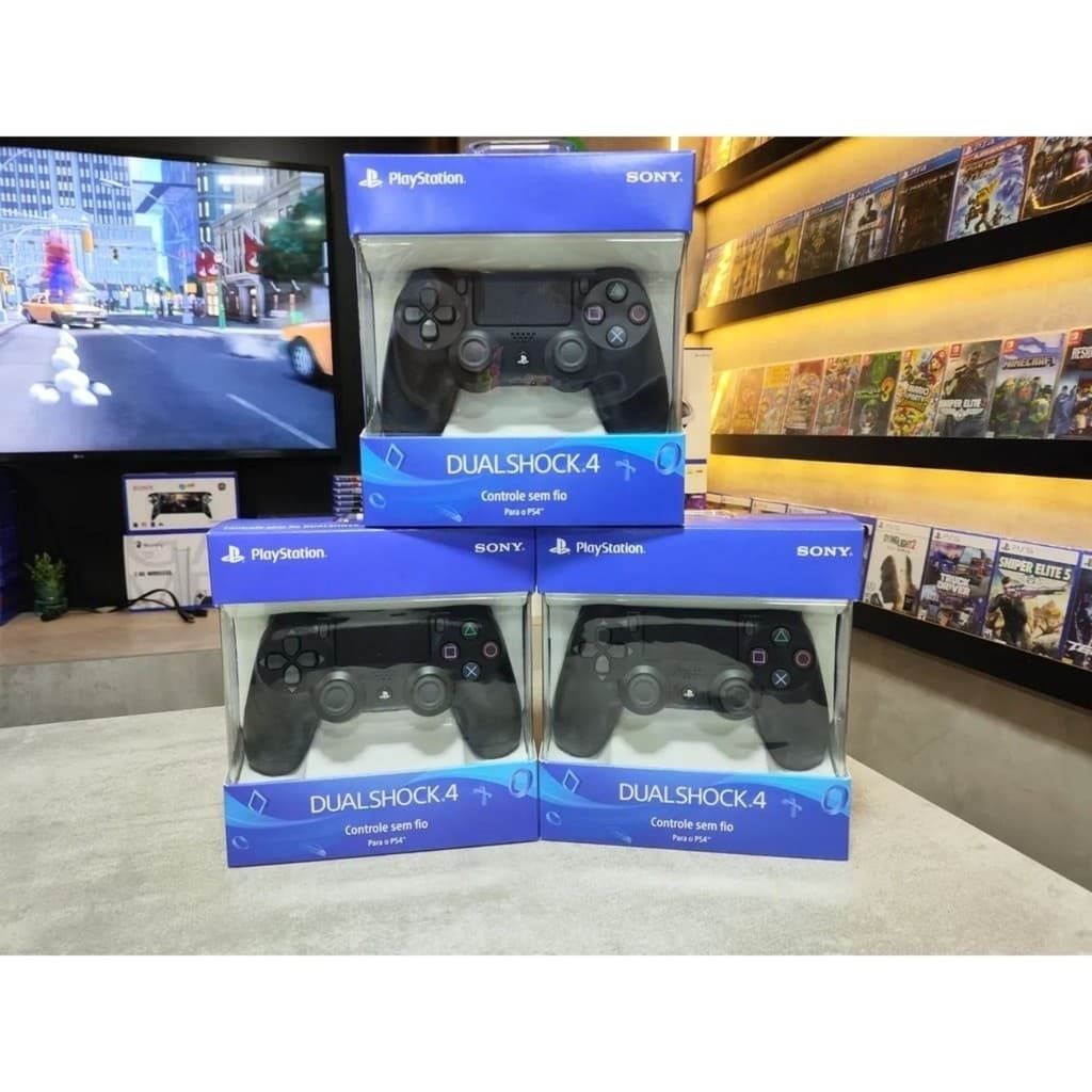 Controle Sem Fio Dualshock 4 Sony Preto Original
