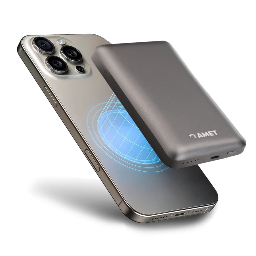 Power Bank Amet Power Fast 10000mAh Carregador Portátil Carregamento Rápido Bateria Externa USB-C