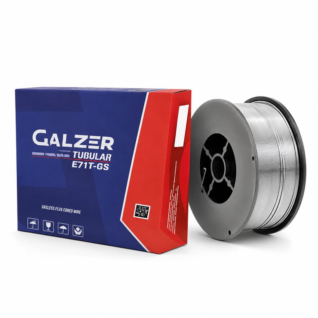 ARAME DE SOLDA TUBULAR AUTOPROTEGIDO 0,8MM 1KG E71T-GS MIG SEM GÁS 333 - GALZER