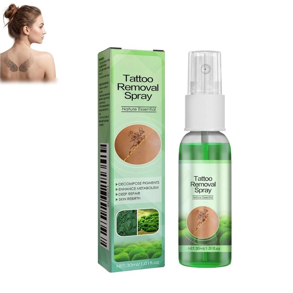 Spray para Desbotamento de Tatuagens, Decomposição de Pigmentos e Reparação da Pele, 30ml |   Fórmula suave à base de pl