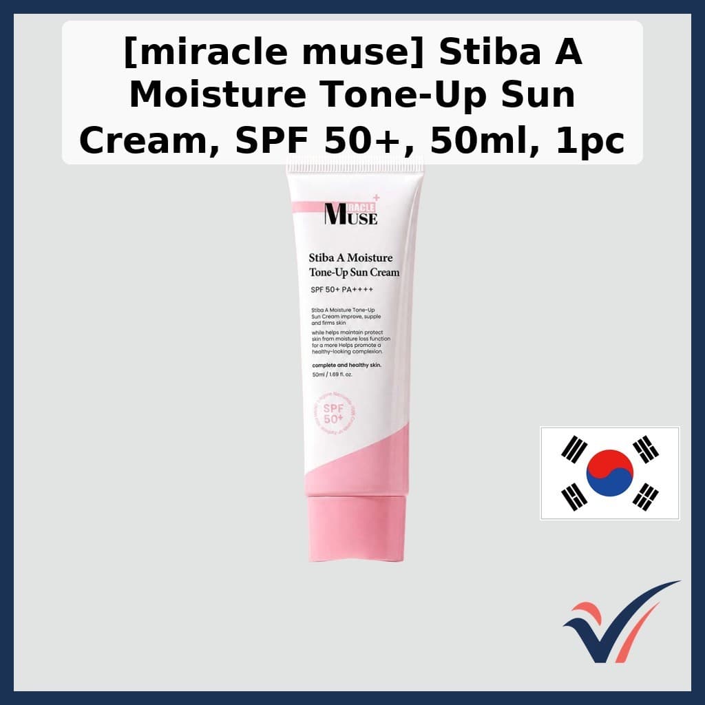 [muse miracle] Creme Solar Tonificante Stiba A Moisture, Fps 50 +, 50ml, 1 Unidade/Coreano/Efeito Da item