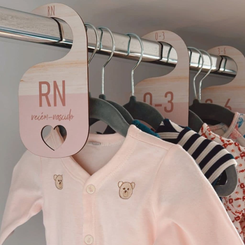 Organizador de Cabides Para Roupas de Bebê Infantil