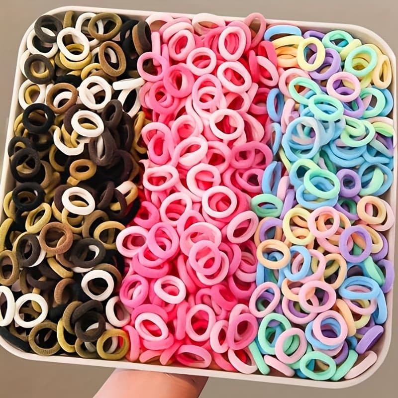 Faixas de cabelo de cores variadas - faixas de toalha sem costura altamente elásticas, suaves para o cabelo, adequadas c