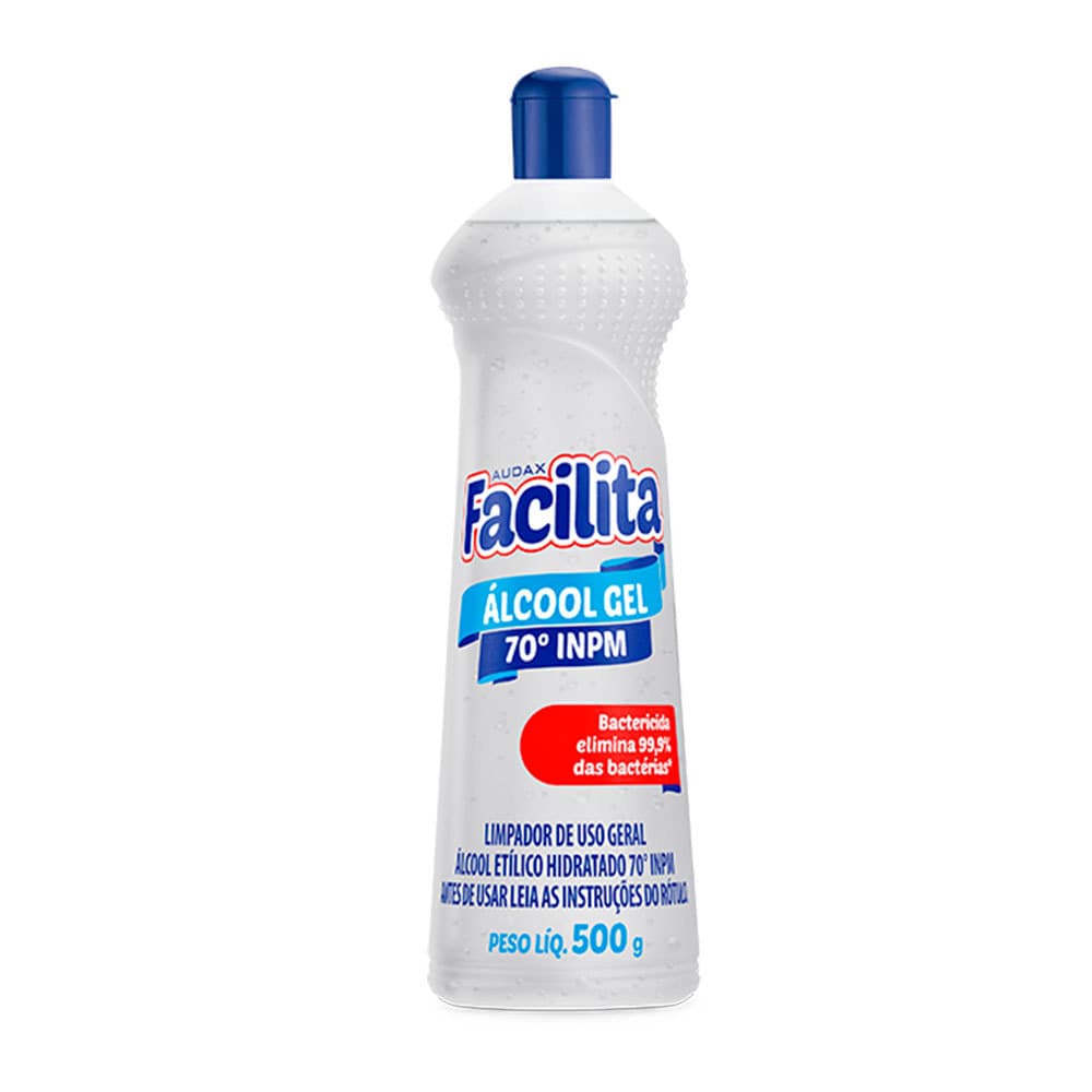 Alcool antisséptico gel 70º Facilita 500g Audax