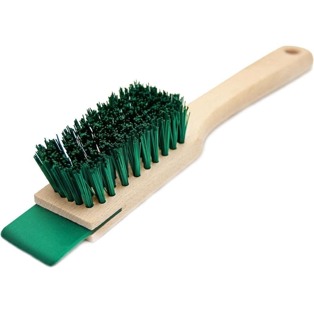 Escova De Esfregar Resistente-Raspador De Cerdas Duras , Cabo De Madeira , Ferramenta Universal De Limpeza Externa S3GR