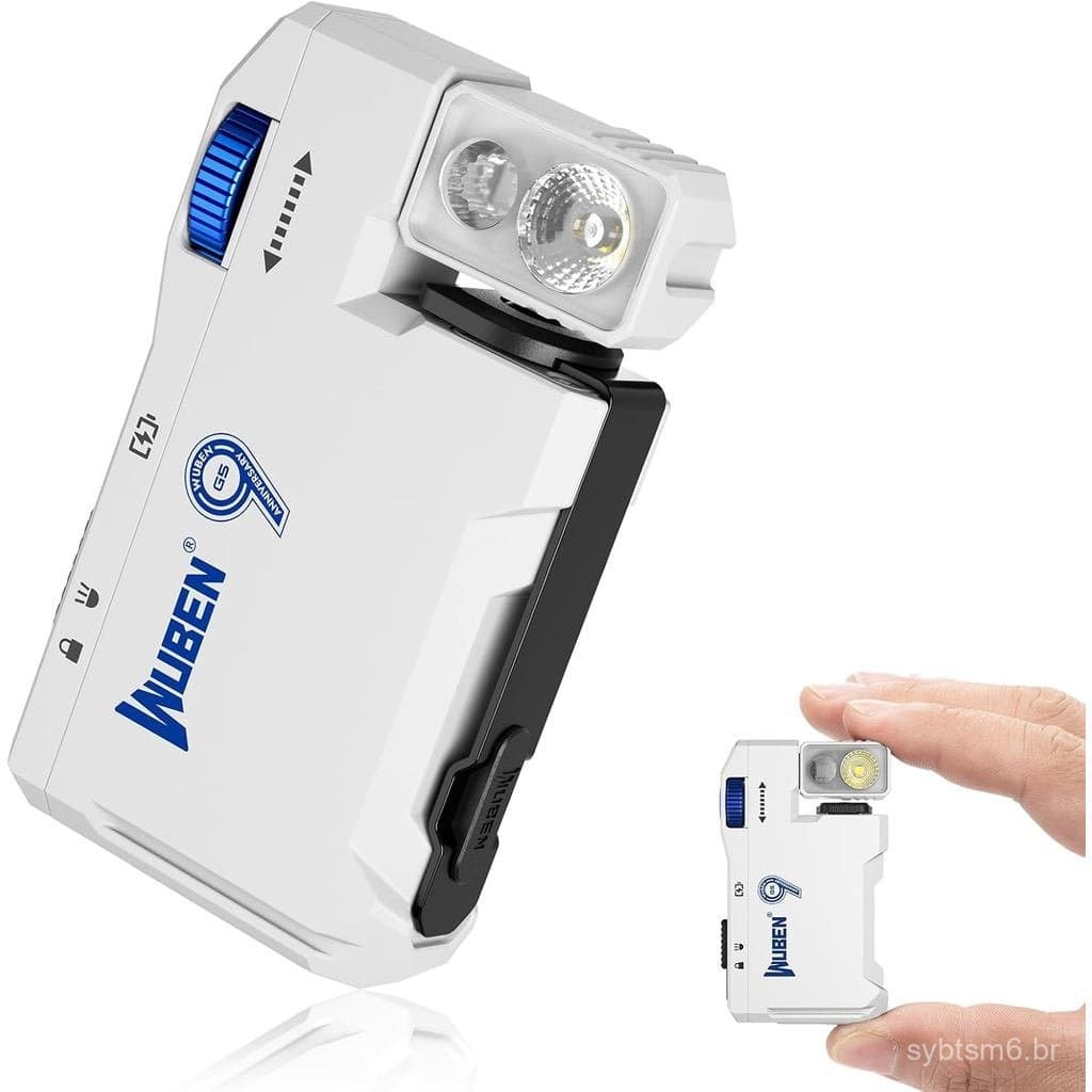 Lanterna de chaveiro G5, lanterna plana magnética RGB com mini lanterna EDC de 400 lúmens, edição comemorativa, de