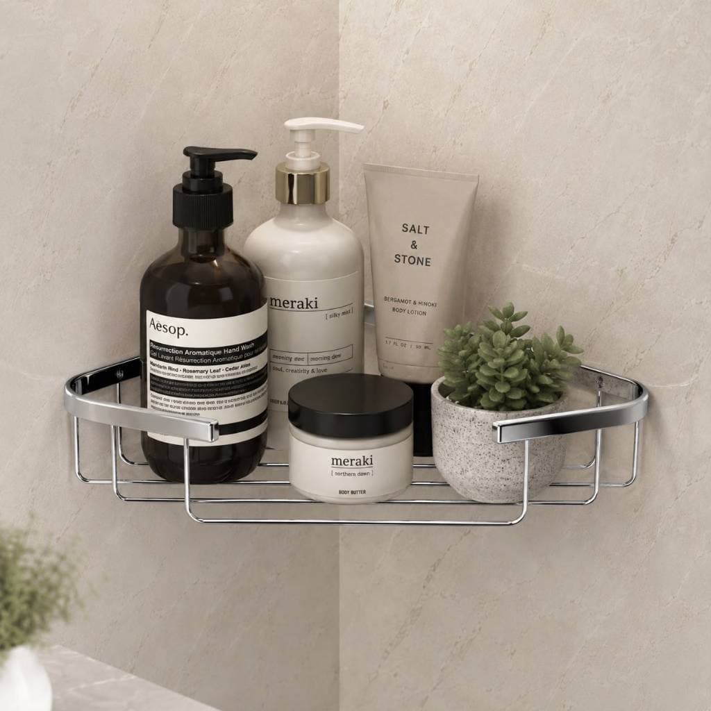 Suporte De Shampoo e sabonete Prateleiras De Banheiro Premium Aço Inox