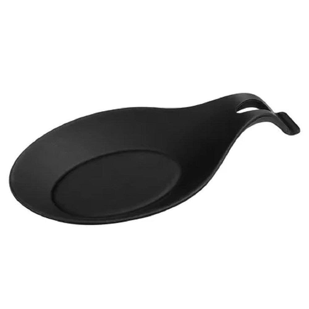 Descanso P/ Talheres 20cm em Silicone Preto