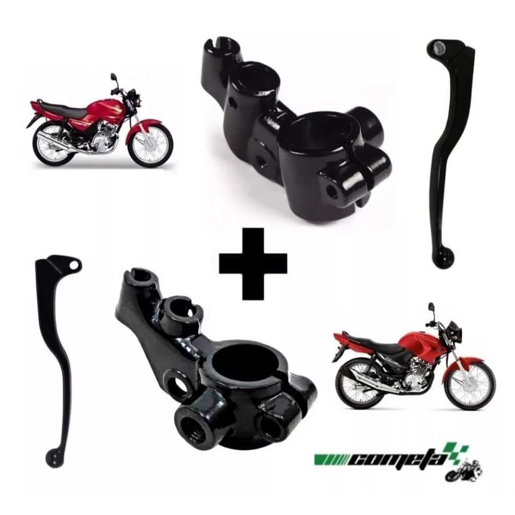 Kit Manicotos E Manetes de Embreagem E Freio a Tambor Moto Yamaha Ybr 125 / factor 125 150 E