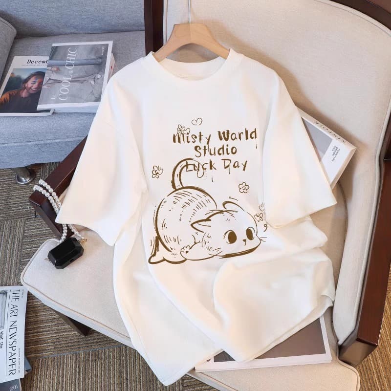 Produtos em estoque pronto entrega no mesmo dia americano branco puro algodão camiseta de manga curta feminina novo esti