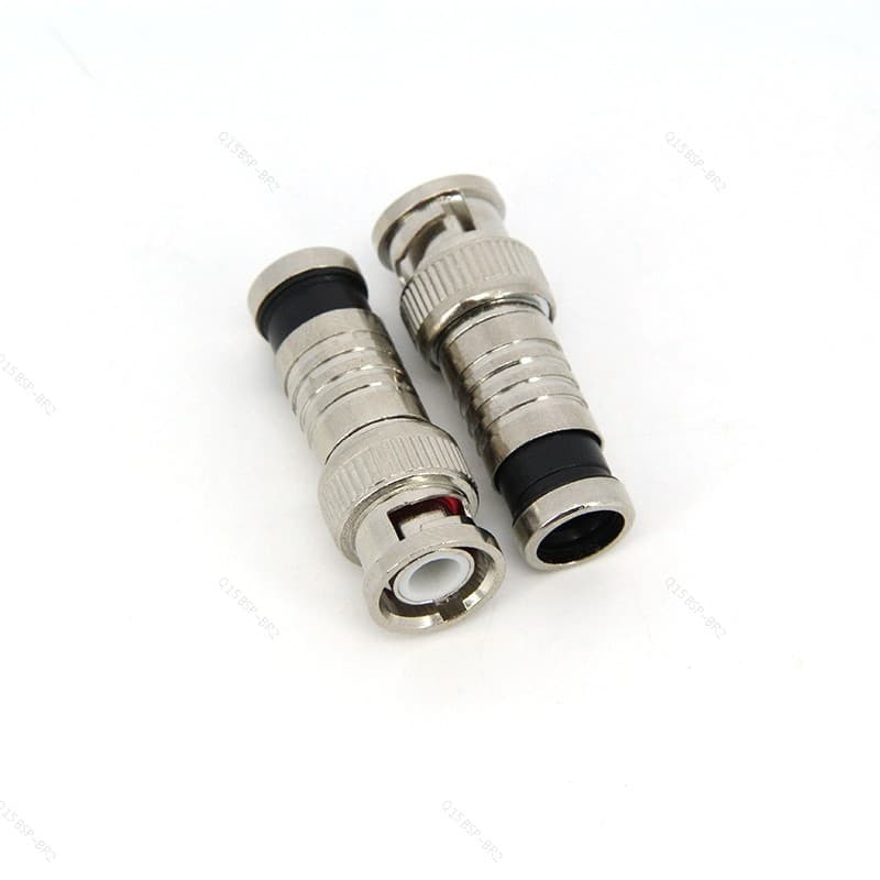 Conector De Compressão Macho BNC Para Coaxial RG59/RG60 Sem Cabo De Solda CCTV Câmera Sistema De Segurança Imprensa BR15