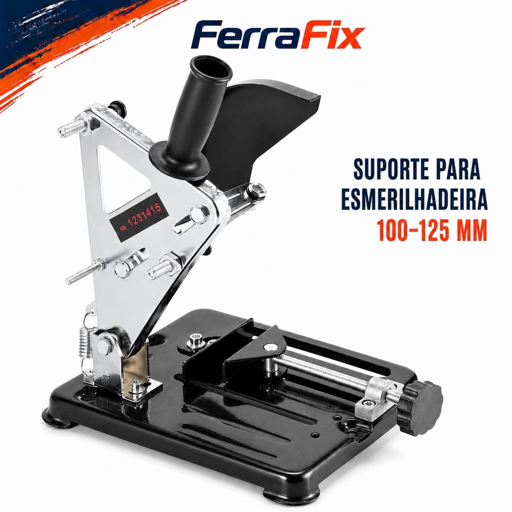 Suporte Esmerilhadeira 115mm 125mm De Bancada Base De Corte Angular Para Furadeira Elétrica E Cortadora
