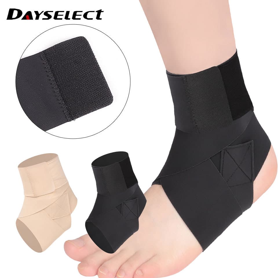 DAYSELECT 1 Peça Ultrafina Elástica Ajustável Cinta De Compressão Esportiva Basquete Tornozelo Mangas