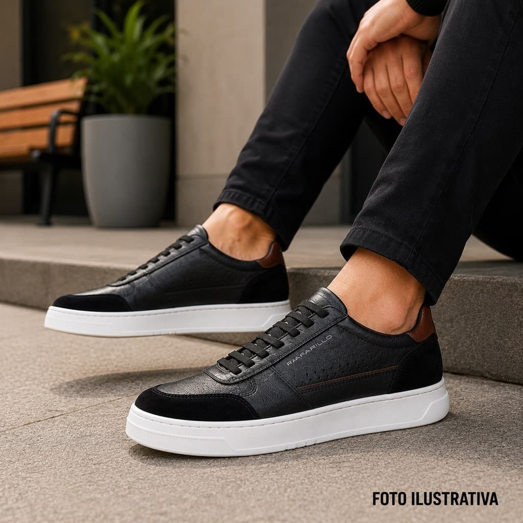 Sapatenis Masculino Couro Rafarillo Alth Casual 3751
