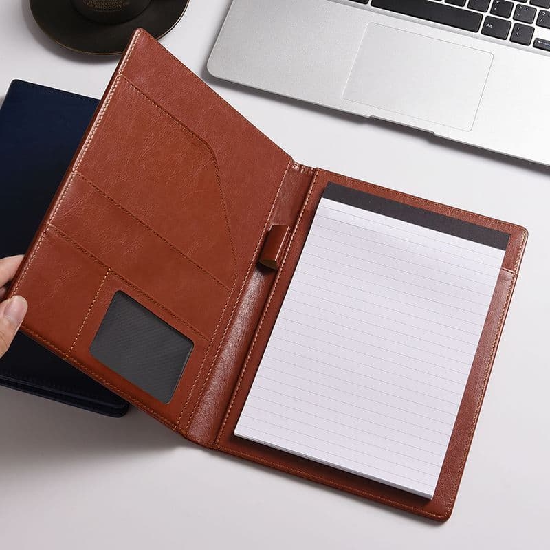 A5 com notas pasta multifuncional bloco de notas A4 imobiliário gerente pasta assinatura pasta contrato logotipo gravaçã