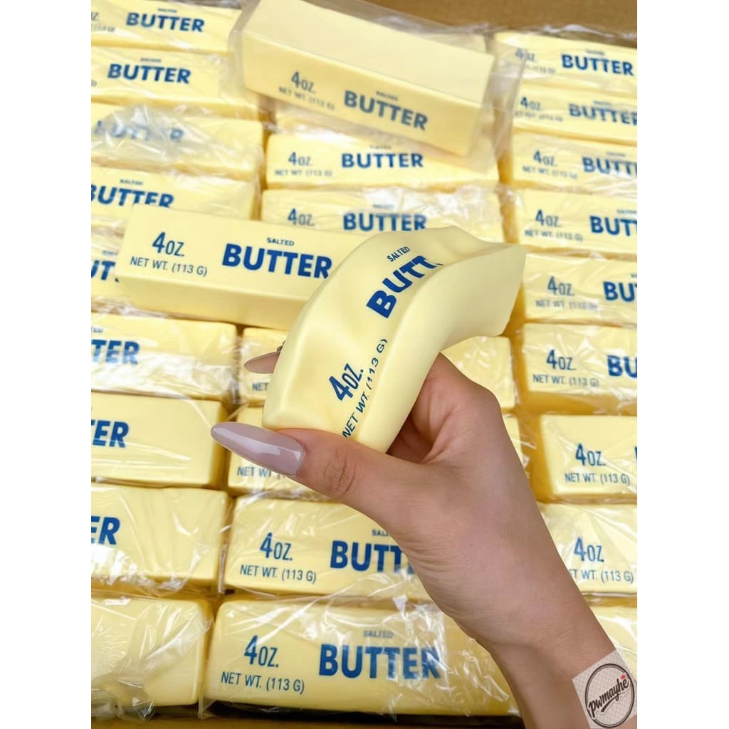 Brinquedo Anti-Stress Squishy Hachimi Butter, Formato de Bastão, Sensação Úmida e Macia, Retorno Lento